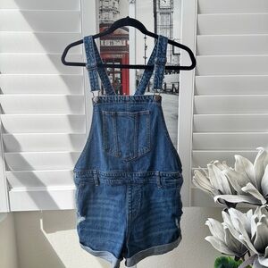 Old Navy Blue Denim Overalls. Size M.